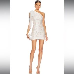 Elliatt White One-Shoulder Bridal Dress